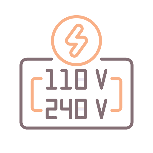 Voltage voltage warning sign voltage indicator icon