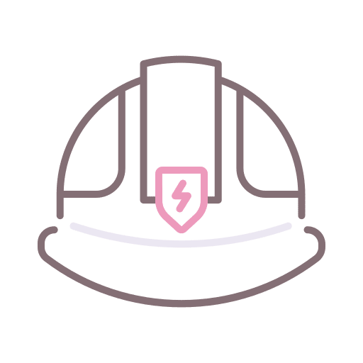 Hard hat protection security construction and tools icon