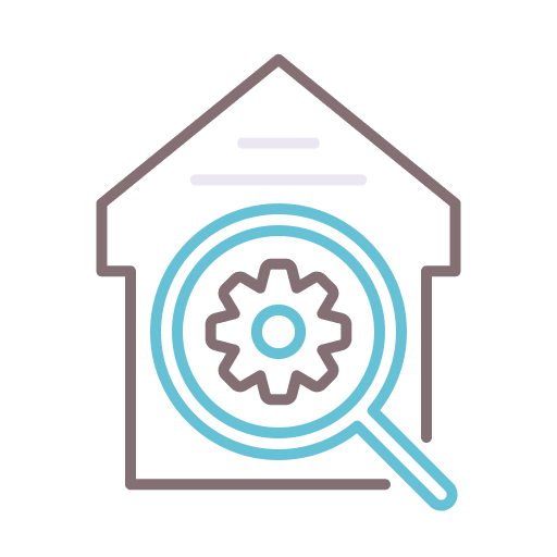 Home home architecture and city secure icon