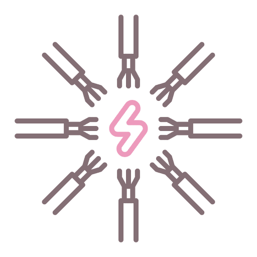 Wire technology construction and tools cable icon