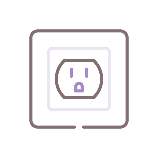 Power socket electric socket power socket power icon