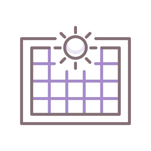 Solar panel electricity solar cell ecology and environment icon