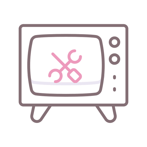 Television electronics tv repair icon