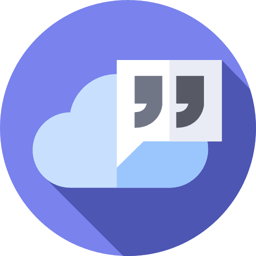 Cloud data interface cloud icon