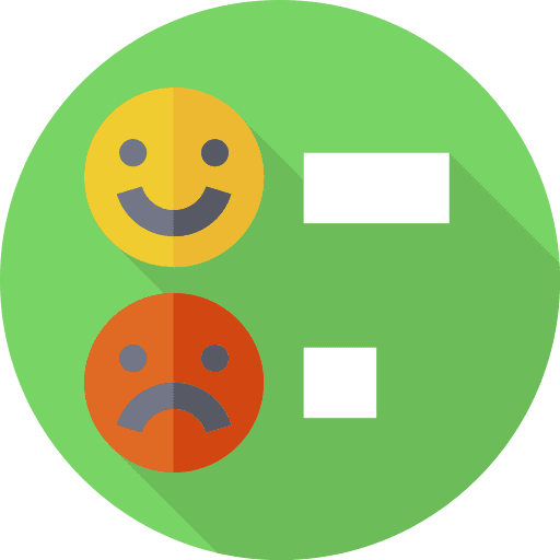 Review sad smileys value icon