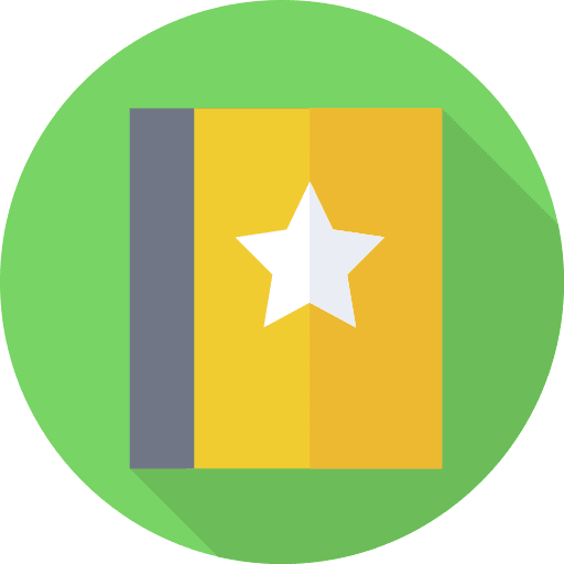 Favourite bookmark education social media icon