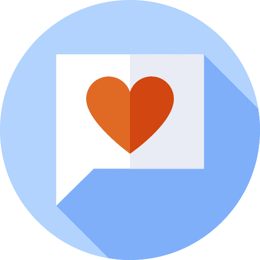 Feedback chat bubble love instagram tools icon
