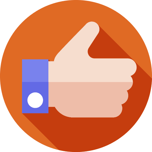 Like thumb up social media advantages icon