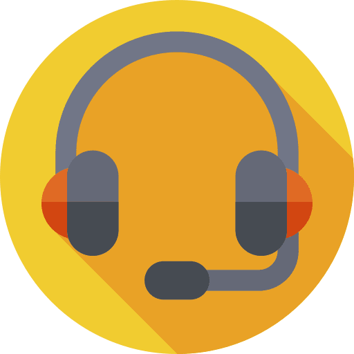 Headset communications videocall social media icon