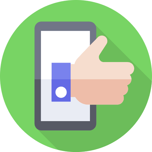 Like like hands and gestures social media icon