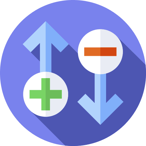 Rate bad down up icon