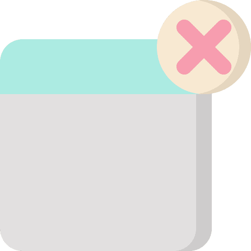 Close interface close browser icon