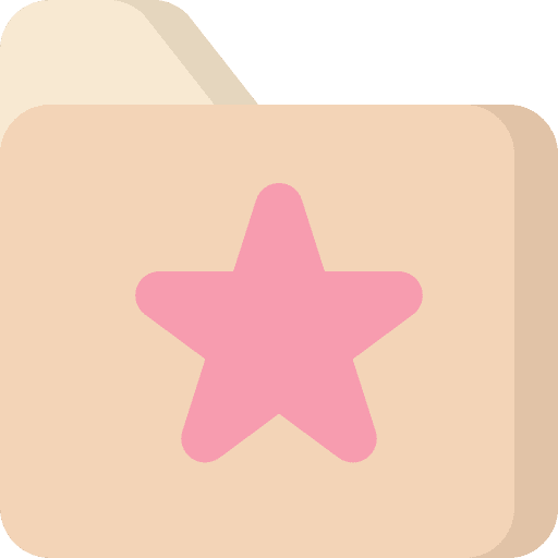 Folder star documents computer storage icon