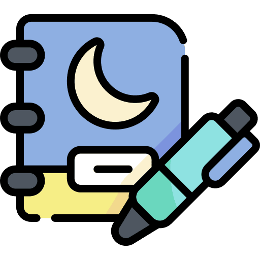 Diary writing education diary icon
