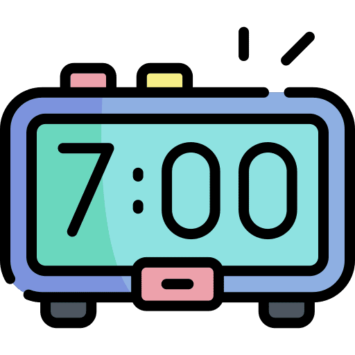 Digital clock digital clock time and date timer icon