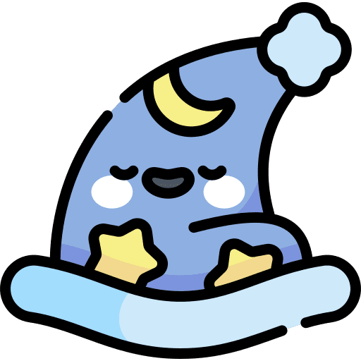 Nightcap sleep cap cap hat icon
