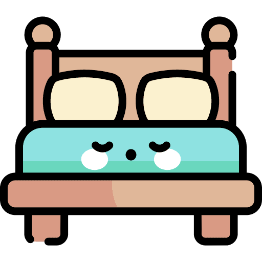 Bed rest room bed icon