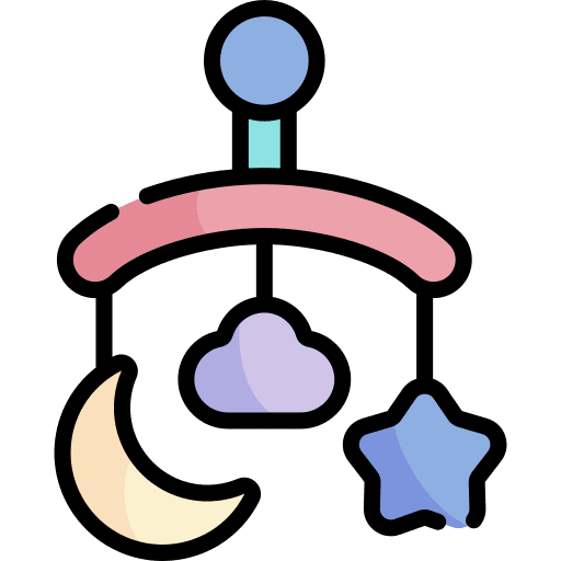 Crib toy kid and baby crib mobile baby mobile icon