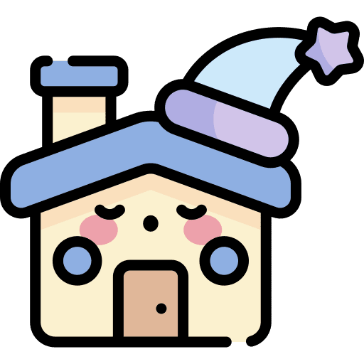 Sleeping miscellaneous nightcap house icon