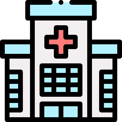 Hospital health clinic architectonic hospital icon