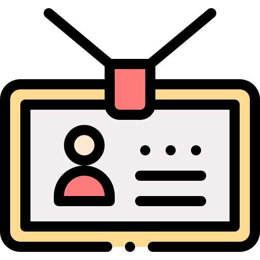 Id card id card identity identification icon