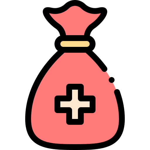 Bag healthcare bag kit icon