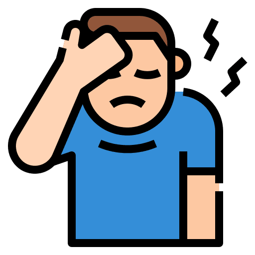 Fatigue healthcare and medical disease covid 19 icon