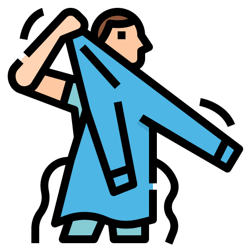 Gown protective safety coronavirus icon