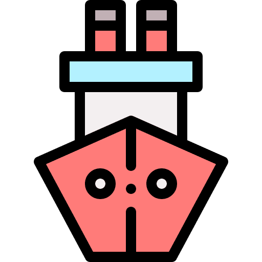 Ship transport boat ferry boat icon