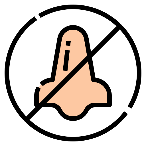 Anosmia covid 19 coronavirus disease icon