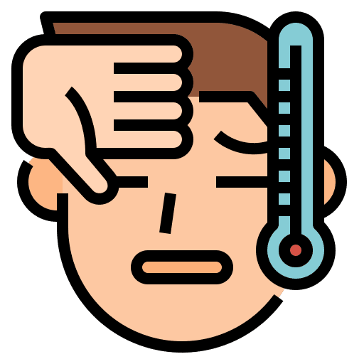 Fever protective virus healthcare and medical icon