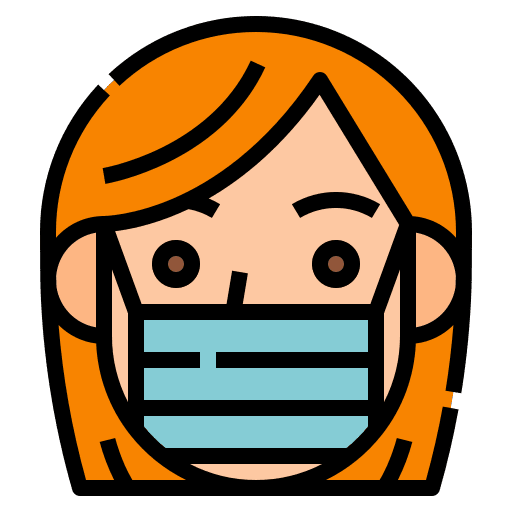 Mask disease safety mask icon