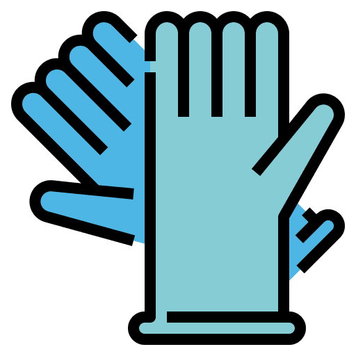 Gloves safety healthcare and medical virus icon