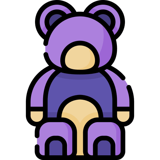 Teddy bear toy baby soft icon