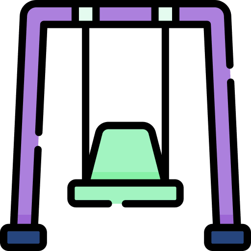 Swing architecture and city entertainment hobbies and free time icon