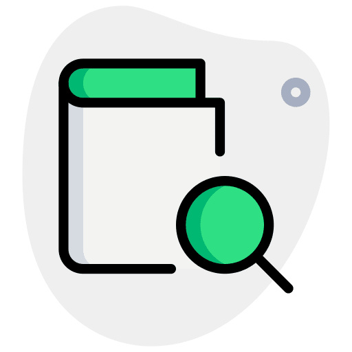 Search studying library study icon