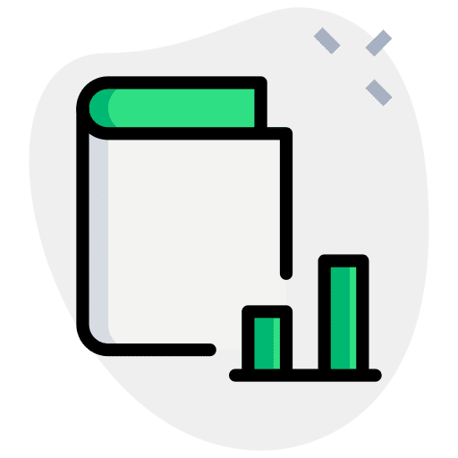 Bar graph study classroom student icon