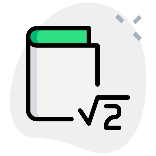 Book algebra math book math icon
