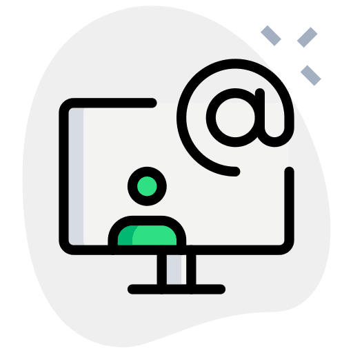 Computer message contact us communications icon