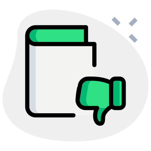 Dislike notebook library education icon