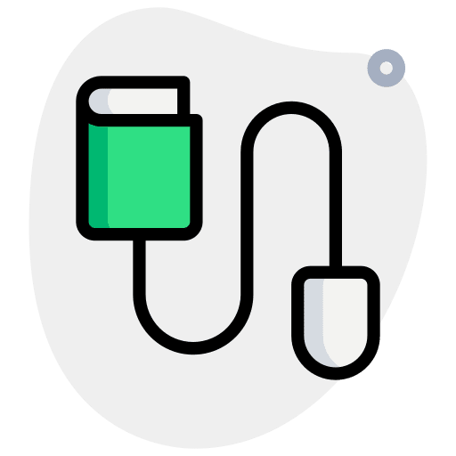 Mouse study e-book online learning icon