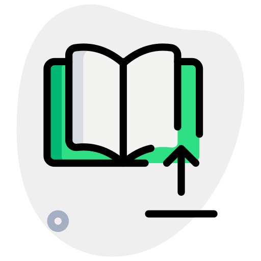 Upload online learning study education icon