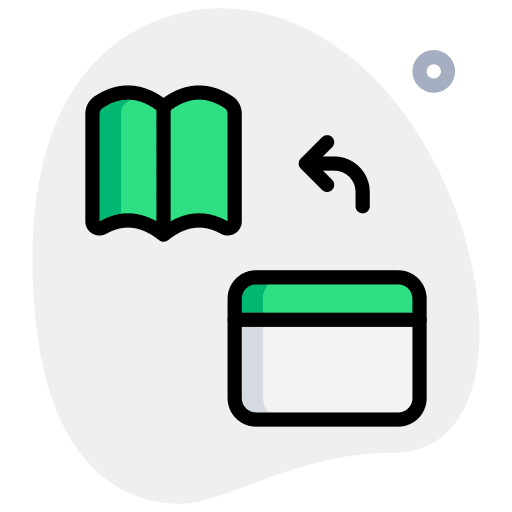 Web browser book education online education icon