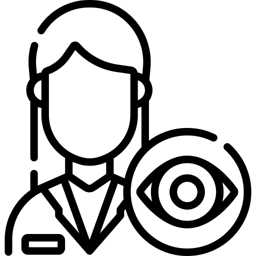 Opthalmologist eye avatar health icon