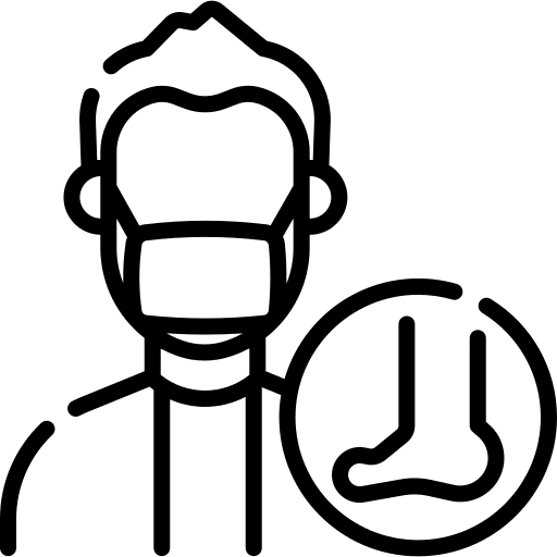 Podiatrist health doctor professions and jobs icon