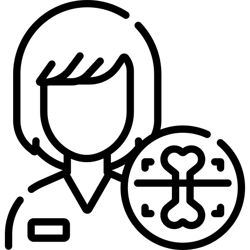 Radiologist people professional woman icon