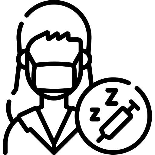 Anesthesiologist doctor woman health icon