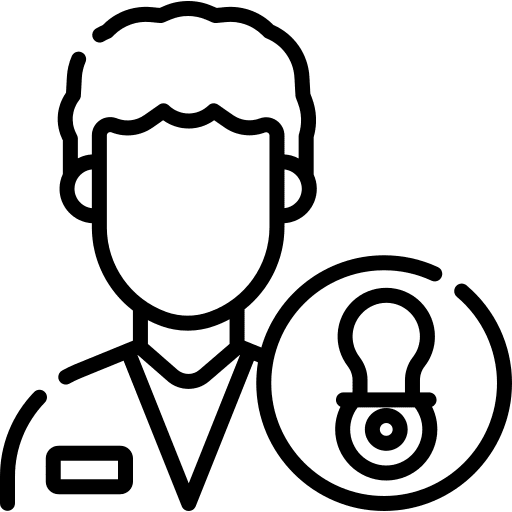 Pediatrician professions and jobs man job icon