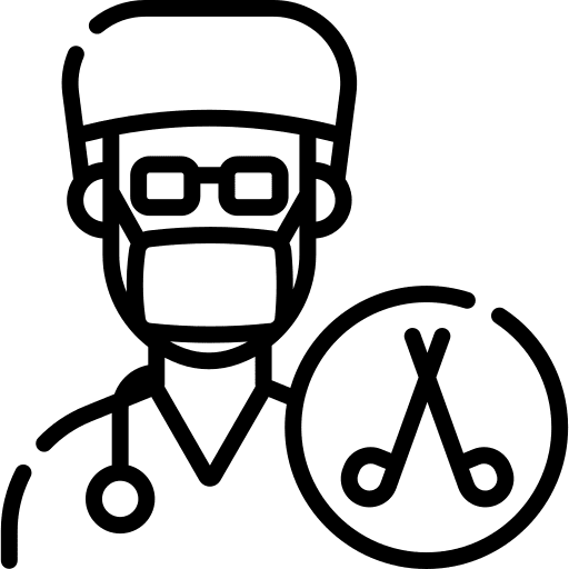 Surgeon profession job health icon