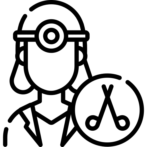 Surgeon professional people woman icon